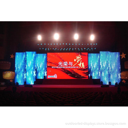 Super Brightness Dip Stage Led Screens , P6 Rgb Flexible Led Curtain Display